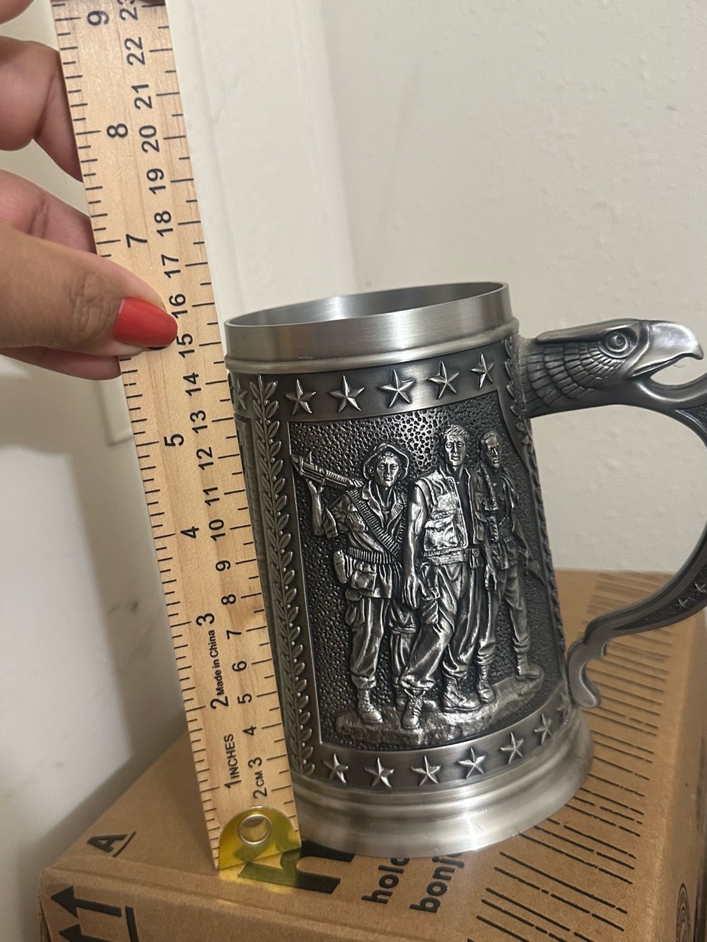 Franklin Mint Silver-Tone Official Vietnam Veterans Memorial Tankard Lid